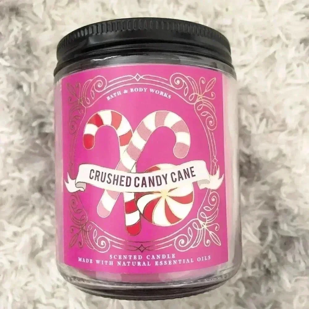 CRUSHED CANDY CANE Single Wick Candle